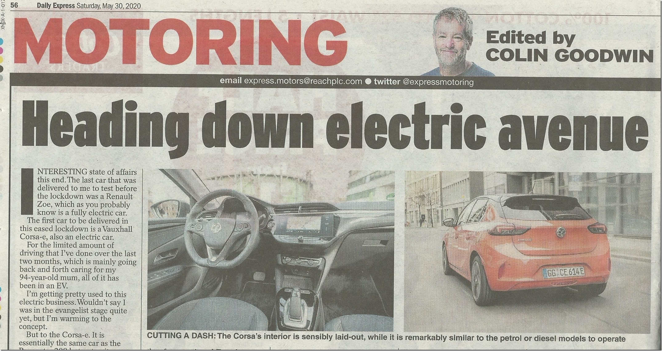 Electric Corsa–A Snip At Only £33,310