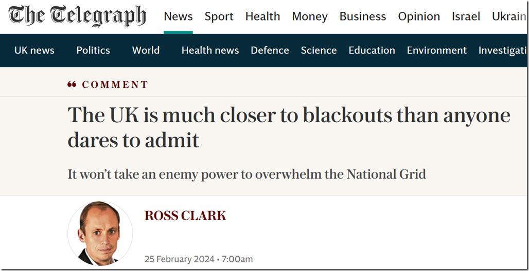 The UK is much closer to blackouts than anyone dares to admit